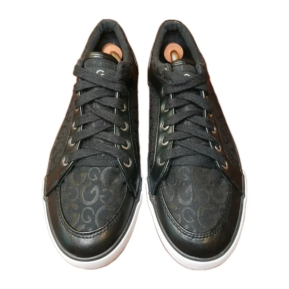 GUESS Black Sneakers Sz 10 M WOMEN'S‎ LOW TOP SHOES #1241